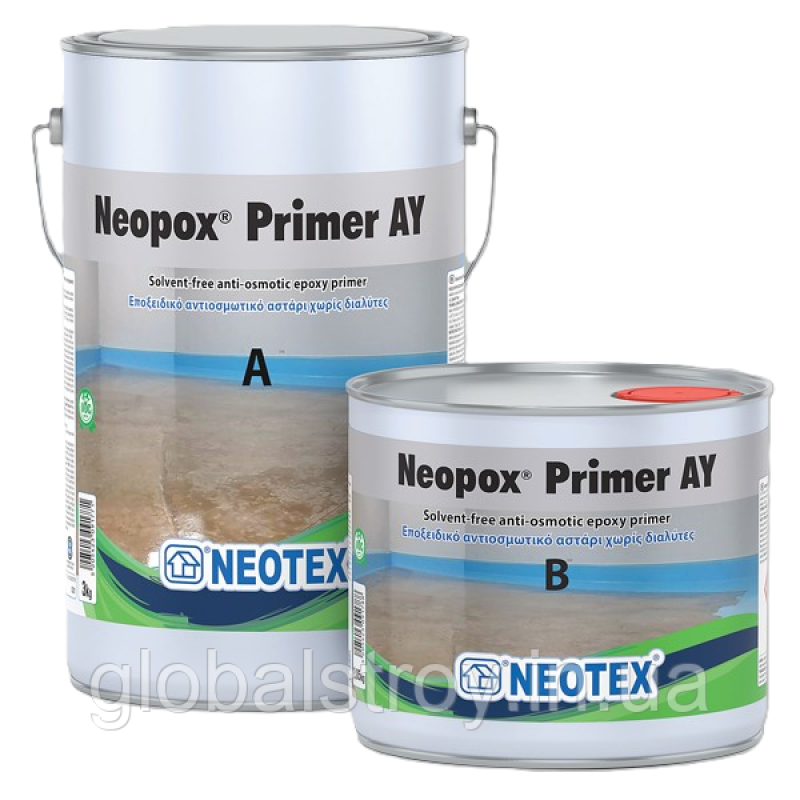 Епоксидна грунтовка відсікаюча капілярну вологу Neotex Neopox Primer AY A+B упаковка 5,05 кг
