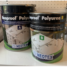 Полісечовина холодна для гідроізоляції покрівлі Neotex Neoproof Polyurea R (А+В) 19 кг сіра
