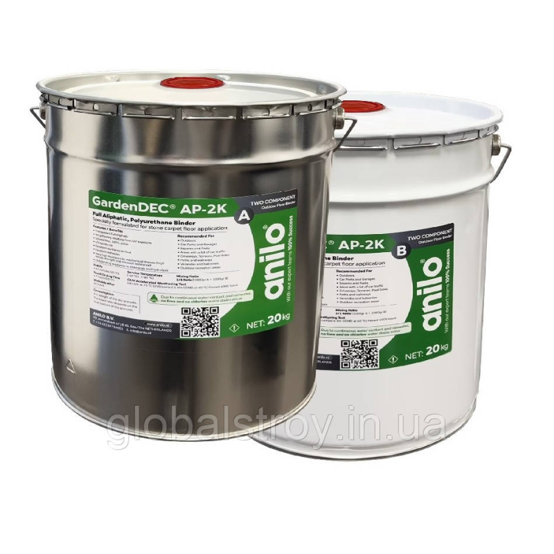 Кам“яний килим аліфатичний двокомпонентний Anilo GardenDEC AP-2K (А+В) комплект 20 кг