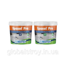 Епоксидна шпаклівка для ремонту бетону та тріщин Neotex Epoxol Pro A+B комплект 1.5 кг