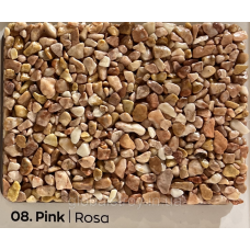 Мармурова крихта 2-4 мм кам“яний килим ISOMAT Naturale Colored Stones ROSA 25 кг суха