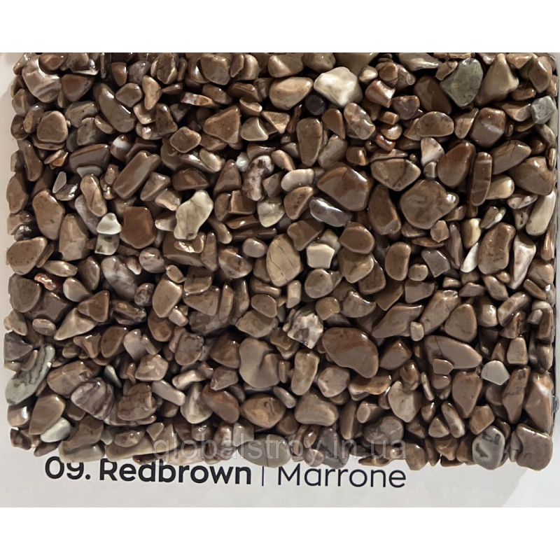 Мармурова крихта 2-4 мм кам“яний килим ISOMAT Naturale Colored Stones MARRONE 25 кг суха