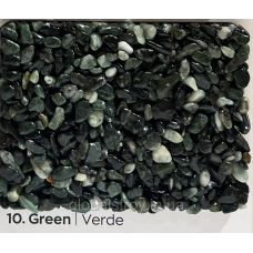 Мармурова крихта 2-4 мм кам“яний килим ISOMAT Naturale Colored Stones VERDE 25 кг суха